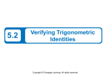 Verifying a Trigonometric Identity