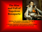 The Rise and Fall of Napoleon Bonaparte