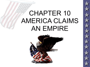 AMERICA CLAIMS AN EMPIRE