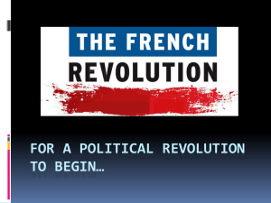 The French Revolution- Origins
