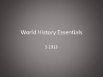 World History Essentials