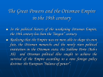 XII. The Great Powers and the Ottoman Empire in the 19th century