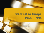 Conflict in Europe 1935 - 1945