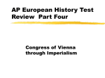 AP European History Test Review Part Four