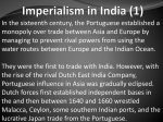 Imperialism in India - matthewmclean