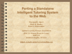 Porting a Standalone Intelligent Tutoring System to the Web