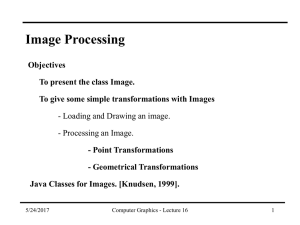 Class Structure – Image Processing Class