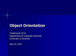 Object Orientation - University of Scranton