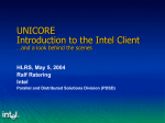 UNICORE Sites