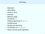 1d Arrays
