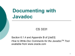 javadoc