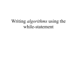 Writing algorithms u..