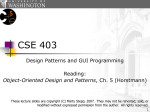 Design Patterns and GUI Programming