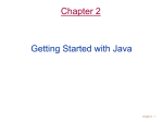 getting started with Java