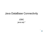 Java JDBC