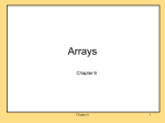 Chapter 6 Arrays - Career Account Web Pages