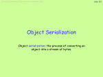 Object Serialization