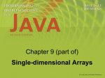 Arrays of Objects