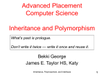APinheritanceInterfacesPoly - Department of Computer Science