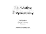 Elucidative Programming