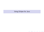 Using Eclipse for Java