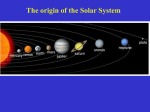 origin of the Solar System