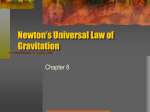 Newton`s Universal Law of Gravitation