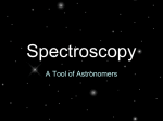 Spectroscopy - Mr. Borchik