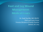 Foot and Leg Wound Management - Divisions of Family Practice