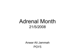 Adrenal Insufficiency Dr Jammah