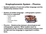 Graphophonemic System – Phonics