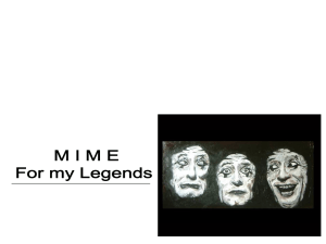 brief history of mime