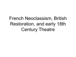 Restoration Theatre to 18th Century