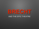 Brecht`s theatre