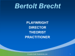 Brecht Lecture - 1
