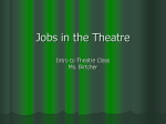 Jobs in the theatre