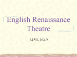 English Renaissance Theatre