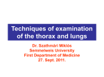 Inspection of the thorax