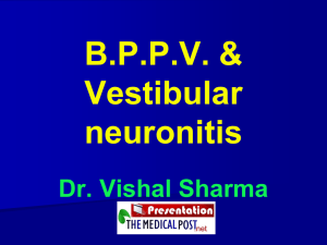 BPPV & vestibular neuronitis