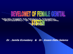 DEVELOPMENTOF FEMALE GENITAL SYSTEM