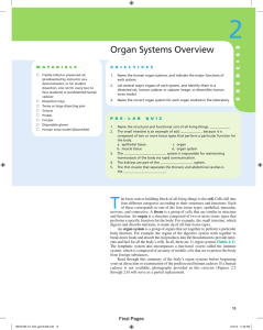 2 Organ Systems Overview