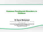 parathyroid disorders FOR STUDENTS king saud
