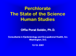 Environmental Perchlorate Exposure and Human Health: from