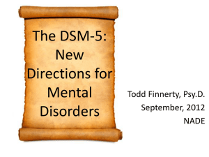 The DSM-5
