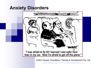 Anxiety Disorders - Davaar Consultancy
