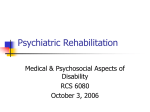 Psychiatric Rehabilitation