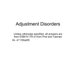 Adjustment Disroders - Roger Peele: Introduction