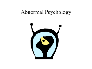 Abnormal Psychology