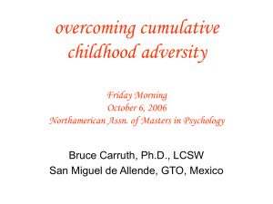 overcoming cumulative childhood adversity