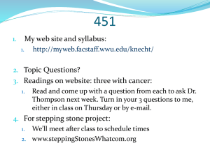 Psych 451 -2 - Western Washington University